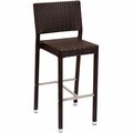 Bfm Seating Monterey Outdoor / Indoor Java Synthetic Wicker Bar Height Chair 163PH500BJV